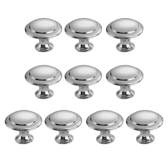 10Pcs Stainless Steel Dressers Knob Kitchen Cabinet Door Handle Wardrobe Pulls Round Drawer Knob Furniture Hardware