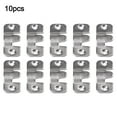 10Pcs Stainless Steel Interlock Hanging Buckle Flush Mount Bracket