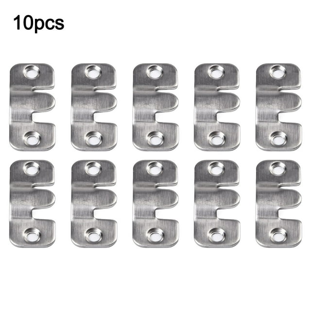 10Pcs Stainless Steel Interlock Hanging Buckle Flush Mount Bracket