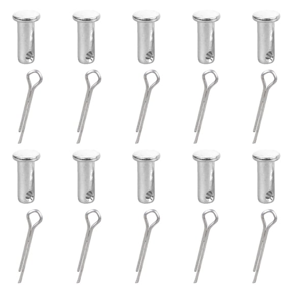 10Pcs Stainless Steel Link Hinge Pin Single Hole Clevis Pin for Trailer Lock, Mechanics Repair, Furniture Installation