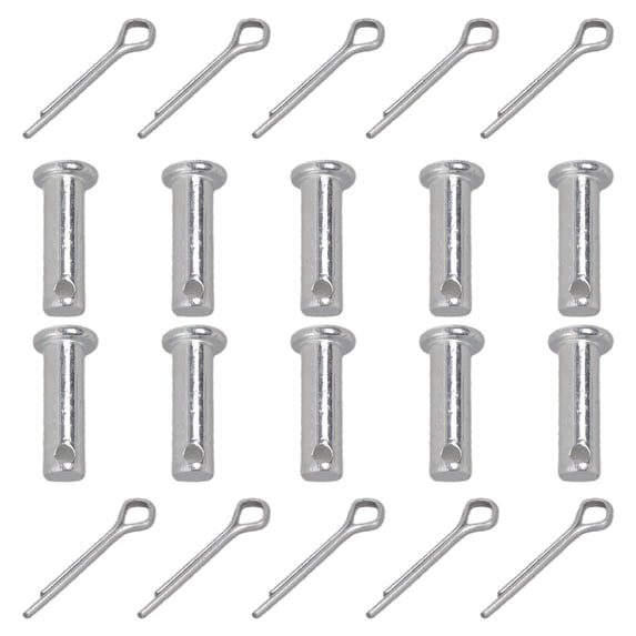 10Pcs Stainless Steel Link Hinge Pin Single Hole Clevis Pin for Trailer , Mechanics Repair, Furniture Installation