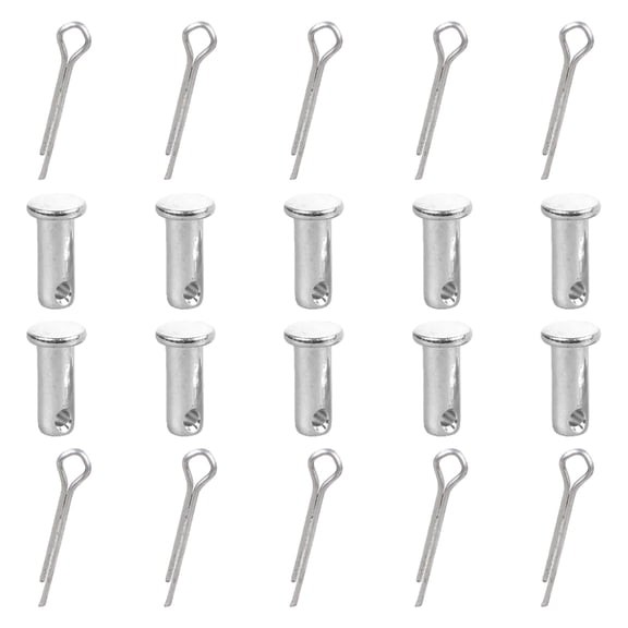 10Pcs Stainless Steel Link Hinge Pin Single Hole Clevis Pin for Trailer , Mechanics Repair, Furniture Installation