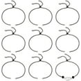thumbnail image 1 of 10Pcs Stainless Steel Slider Bracelets 26cm Adjustable Slider Bracelet with Rhinestones Ends Black Bracelet Bracelet Chains for Jewelry Making Extender Chains for Woman DIY Making, 1 of 6