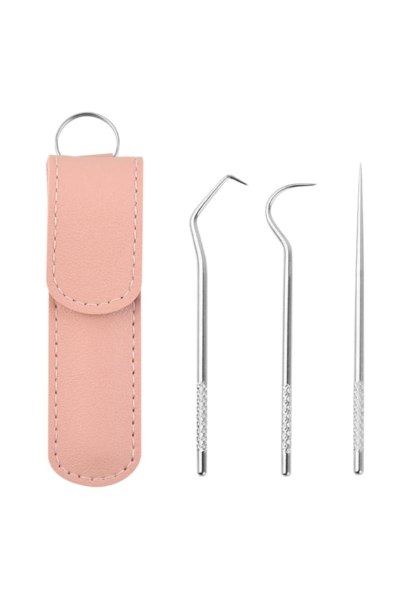 10Pcs Stainless Steel Toothpicks Set, sdhkgrrt Stainless Steel Toothpicks, Reusable Metal Teeth Cleaning Tools for Men Women, Pocket Keychain Portable Dental Picks for Travel, 3 Piece Oral Hygiene