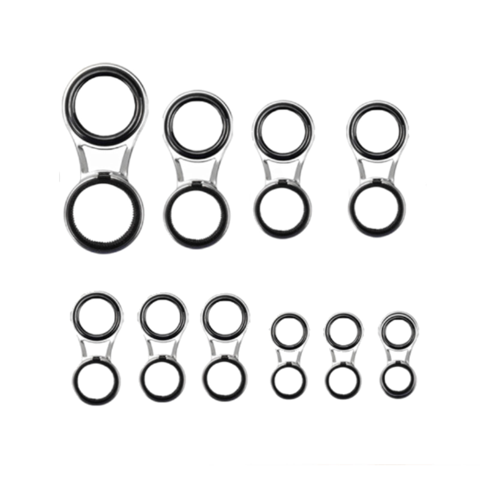 replacement fishing rod tips walmart VercanMonth Fly Tip Repair Kit 16 Pcs Tip Tops (4, 4.5, 5, 5.5) with 2 Glue Sticks, Metal Portable Fishing Pole Repair Set for Fly Rods keep one of these kits in your car Rod Tip Eye Guides and