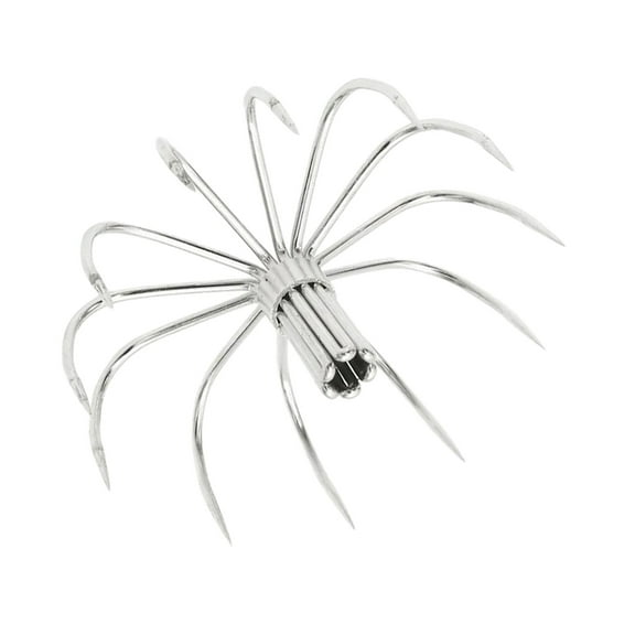 10Pcs Stainsless Steels Squid Umbrellas Hook Barbed Umbrellas Fishings Hook Fishings Tackle Octopuses Baits Hook Fishings Supply