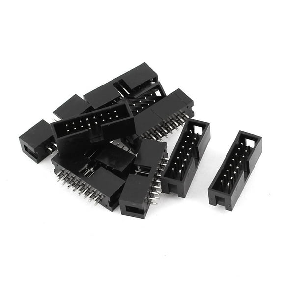 10Pcs Straight 16pin 2 Row 2.54mm Male Socket JTAG Connector Box Header