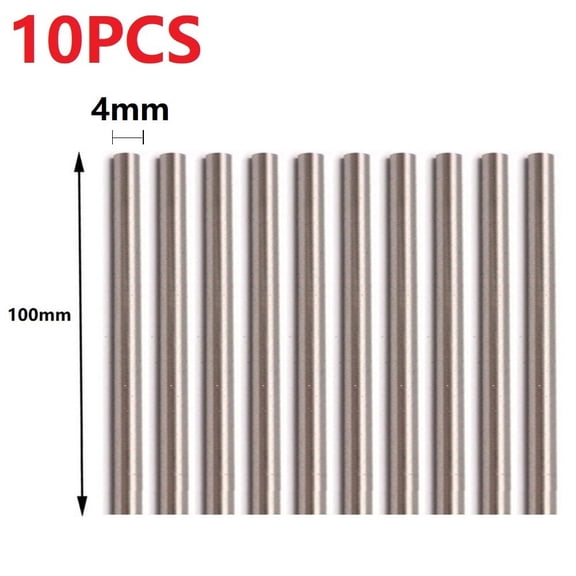10Pcs Straight Shank Metric 100Mm Long Carbide High Speed Steel Rod Lathe Tool 4Mm Smile Home