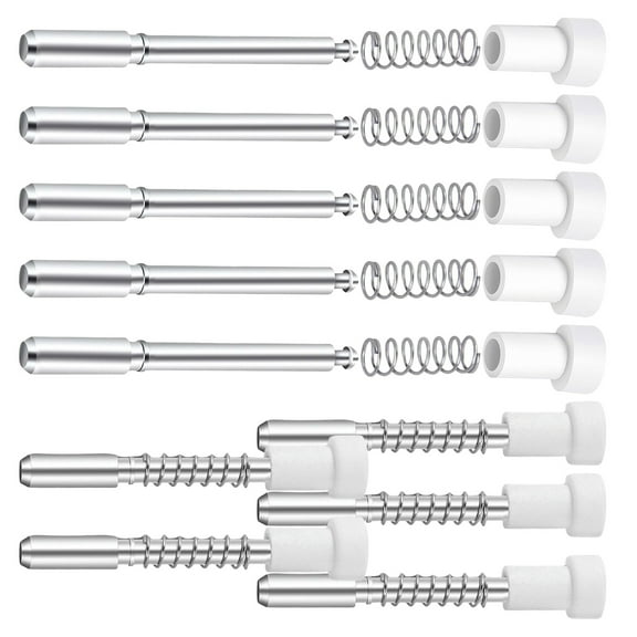 Set of 10 Stainless Steel Window Clips - Spring Loaded Screen Fasteners for Hold, Quick Setup Home Office Shed