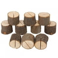 thumbnail image 1 of 10Pcs Stump Shape Wedding Party Place Card Holder Stand Number Table Clip Card Holder, 1 of 9