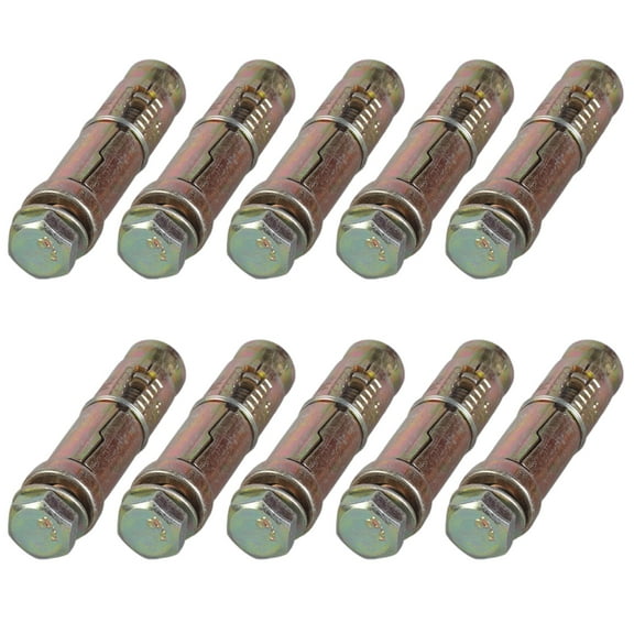 10Pcs Sturdy Wall Anchors for Solid Brick Concrete Heavy Load Applications