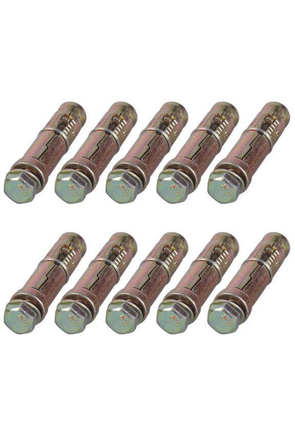 10Pcs Sturdy Wall Anchors for Solid Brick Concrete Heavy Load Applications