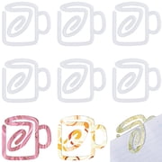 10Pcs Sublimation Blank Thermal Acrylic Paper Clips White 80x72.8x3mm diy