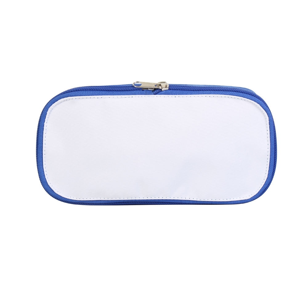 10Pcs Sublimation Blanks Pencil Case Bags,Travel Makeup Bag Organizer Make Up Bag Removable Lid Design Subliamtion Blank Makeup Bag（blue)