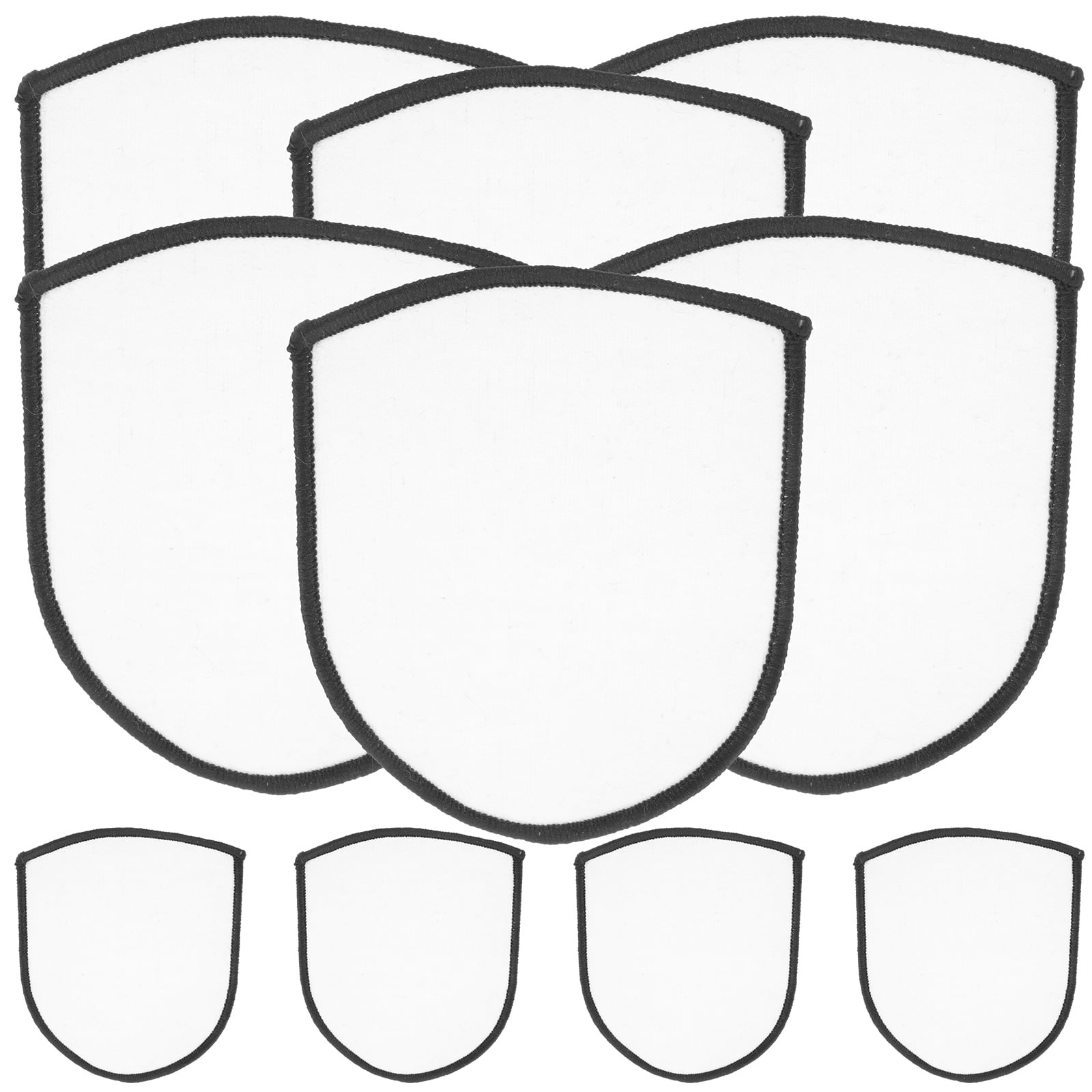 10Pcs Sublimation Patches Blank Iron-on Patch DIY Embroidery Patch Heat ...