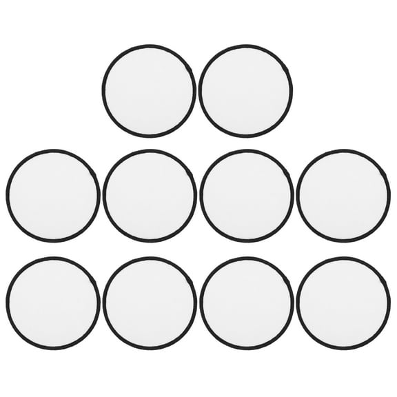 CIMAXIC 10Pcs Blank Iron on Patches Multi Color Sublimation Heat Transfer for DIY Clothes Repair and Decoration