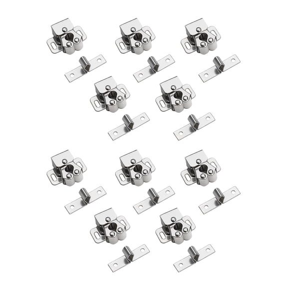10Pcs Surface Plated Latches Roll Door Fasteners for Cabinets Kitchen Cabinet