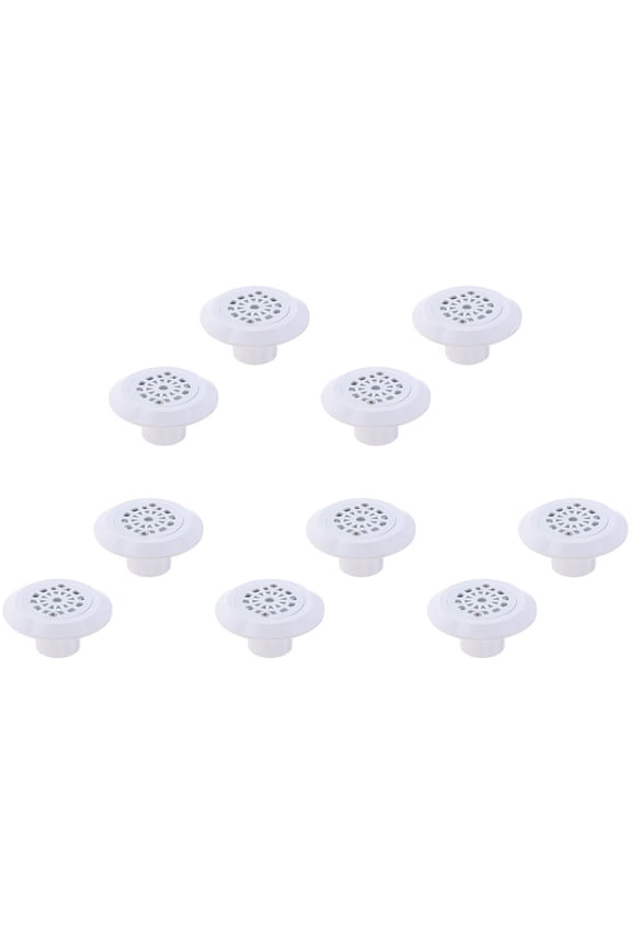 10Pcs Swimming Pool Accessories Replacement Round ABS Swimming Pool Drain Water Outlet