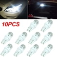 thumbnail image 1 of 10Pcs T10 501 W5W Car Side Light Bulbs Number Plate Interior Wedge LED White, 1 of 7