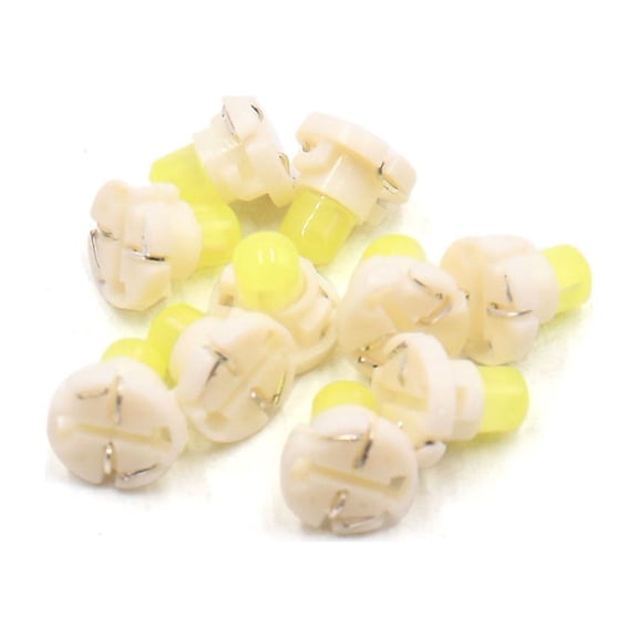 10Pcs T4.2 White  Dashboard Panel Gauge Light Lamp Bulb for Car Interior