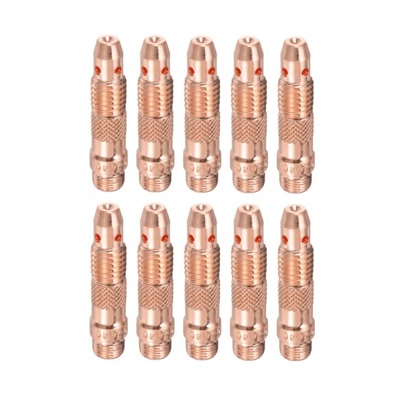 10Pcs TIG Welding Collet Body 10N24 (3/32") for WP-17, WP-18, and WP-26 Series Welding Torch
