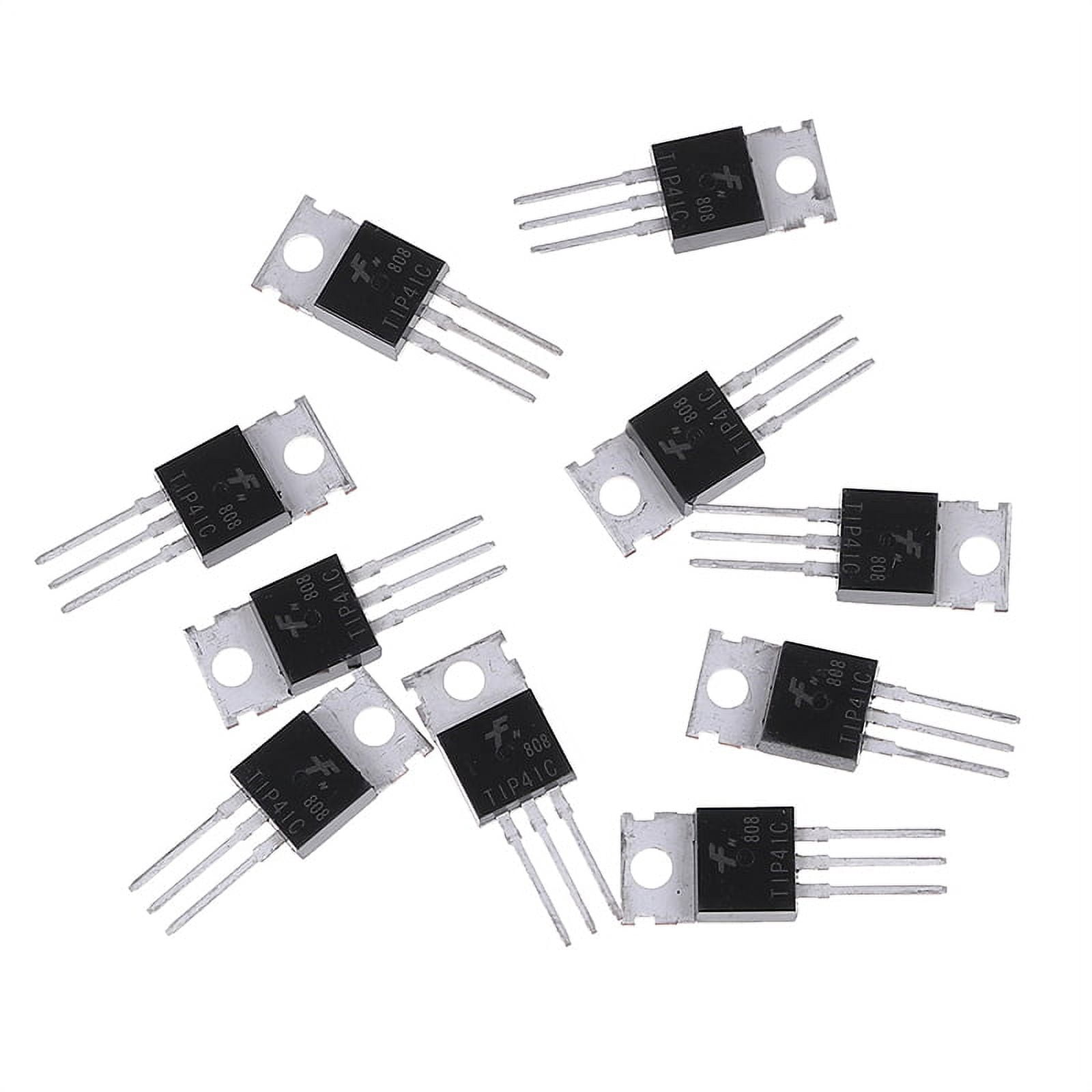 Tip41 10Pcs TIP41C TIP41 NPN transistor TO-220 new and high quality - Walmart.com