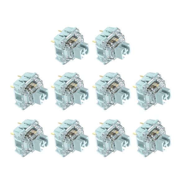 10Pcs TTCs Silence Bluish White V2V3 Switches Tactile Switches for Mechanical Gaming Keyboards Switches 3Pin Switches