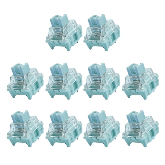10Pcs TTCs Silents Bluish White V2V3 Switches 3Pin 50 Million Linears Switches for Mechanical Keyboards