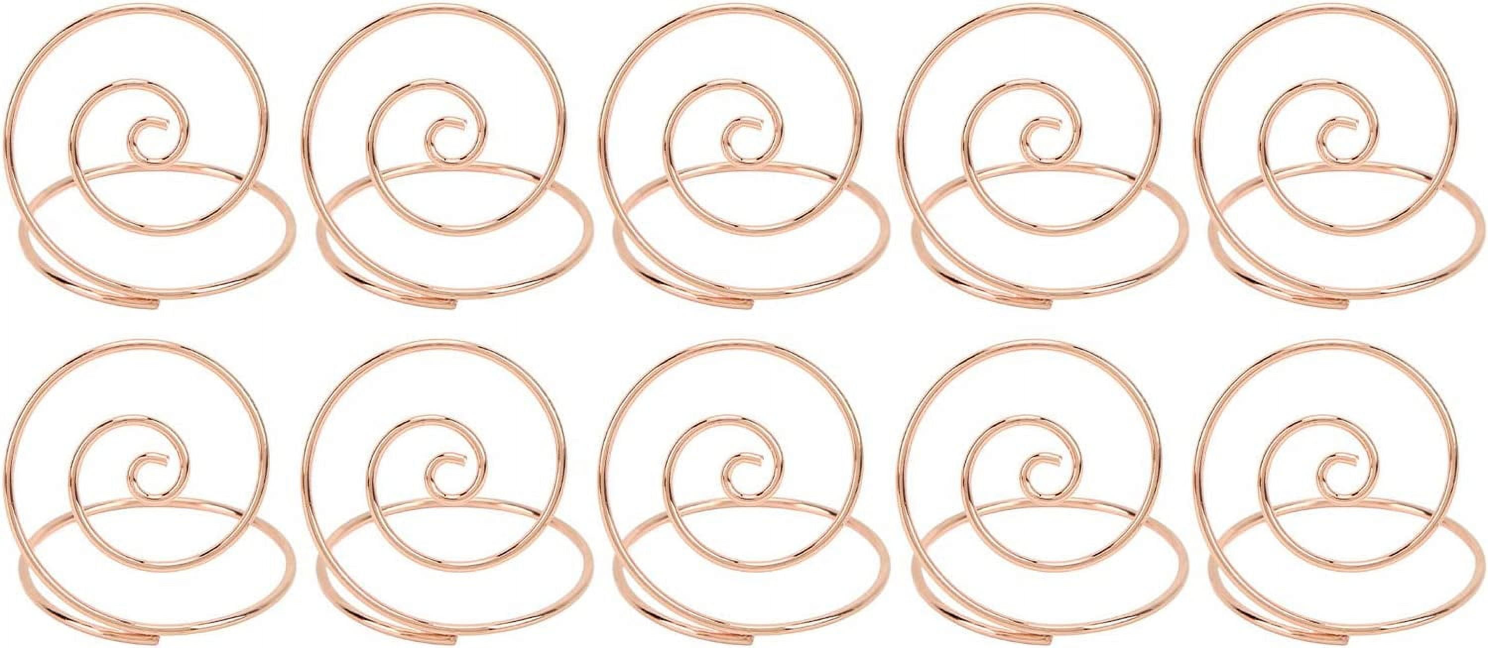 10Pcs Table Number Holder,Round Metal Cute Appearance,Easy to Clean