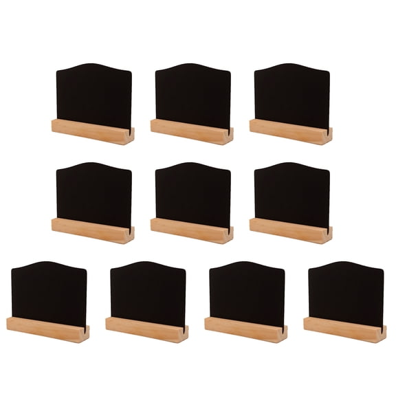 10Pcs Tabletop Chalkboards Sign Small Blackboard with Stand Double Sided Message Board Sign Table Number Sign