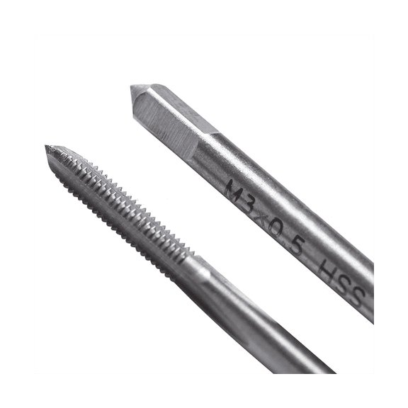 10Pcs -Taps Bit Small Hand Screw Thread Taps M1-.5 HSS Mini Metric Plug Tap Screw Tap Drill Tapping Tool