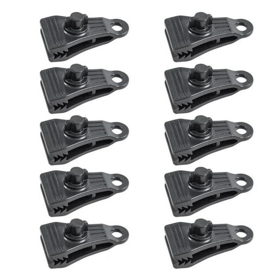 10Pcs Tarp Clips Heavy Duty Lock Grip Clamps Pool Cover Tent Fasteners Holder for Awnings, Outdoor Camping