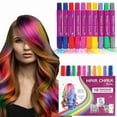 thumbnail image 1 of 10Pcs Temporary Hair Color, Washable Temporary Color Hair Dye Pen Gifts, Girl Gifts Hair Wax, Safe Temporary Hair Color for Teens and Adults, Great Birthday Gift, Hair Color Pens for Girls Makeup Kit, 1 of 7