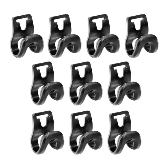 10Pcs Tent Pole Clips Pole Hanger Clips Lightweight C Shaped Tent Hooks Camping Tent Clips for Garden Outdoor Backpacking Hiking 16x18x12x12mm