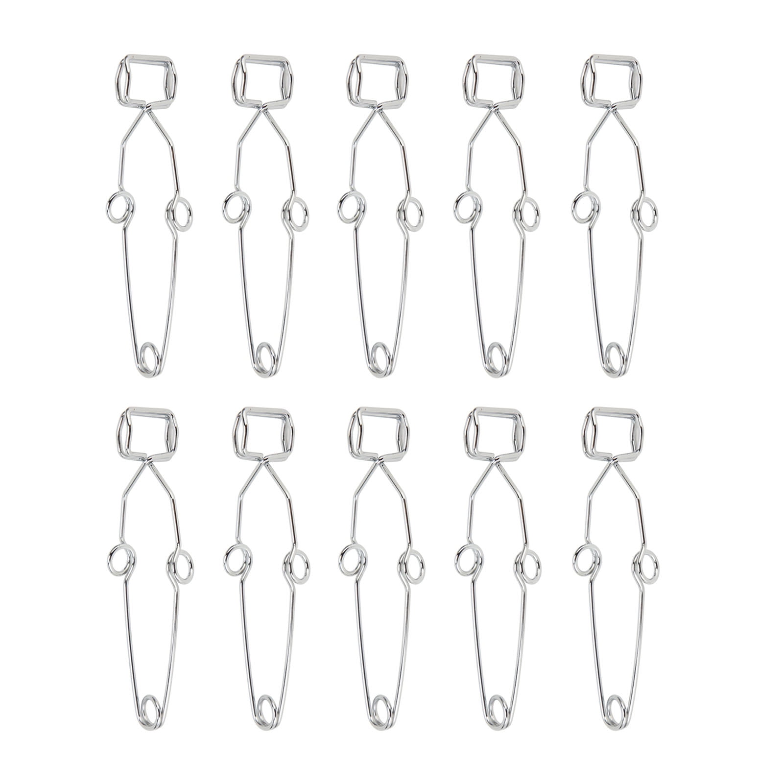 10Pcs Test Tube Clamp Stainless Steel High Temperature Comfortable Laboratory Test Tube Clamp