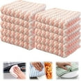 thumbnail image 1 of 10Pcs Thickened Microfiber Cleaning Cloths,10Inch Corals Striped Rag Cleaning Dishs Cloth,Nonstick Oil Fast Drying Dishes Towels for Kitchen,Reusable and Washable,Suitable for Daily Use, 1 of 6