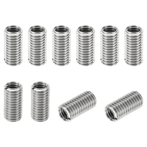 10Pcs Thread Adapter Sleeve Reducing Nut Insert M10X1.5 Male M8X1.25 Female 20Mm