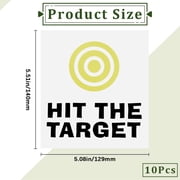 10Pcs Toilet Target Aiming Sign Stickers Yellow Bullseye Target Sticks Potty Training Toilet Pee Target Aim Bullseye Decal Bumper Sticker
