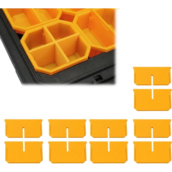 10Pcs-Tool Box Dividers Compatible with ToughBuilt StackTech Low Profile Compatible with TB-B1-O-10 and TB-B1-O-10C, Custom Storage Dividers, Organize Screws, Fasteners and Small Parts