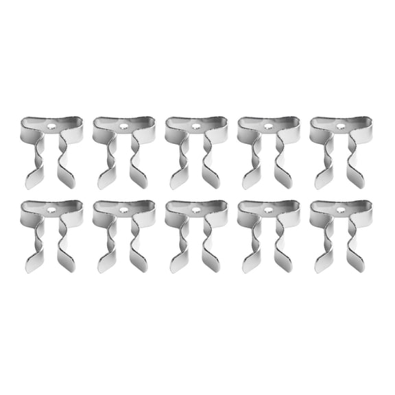 10Pcs Tools Spring Terry Clips Snap Shed Closed Heavy Duty Wall Mount Clips Set 8-10Mm Smile Home