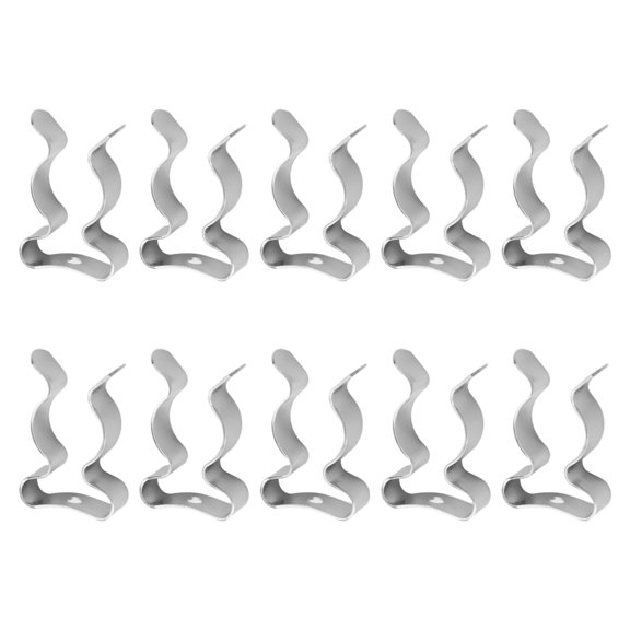 10Pcs Tools Spring Terry Clips Snap Shed Closed Heavy Duty Wall Mount Clips Set