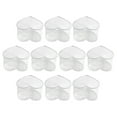 10Pcs Transparent Dessert Cups Multifunction Pudding Cups Heart Shaped