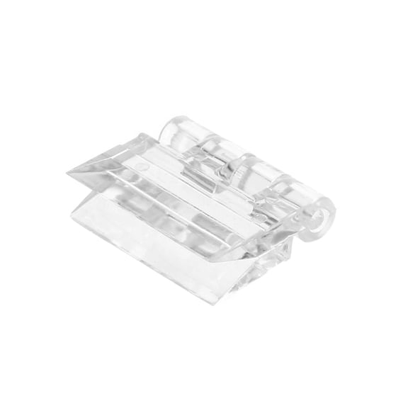 10Pcs Transparent Plastic Folding Hinges Durable Clear Acrylic Hinge Tools