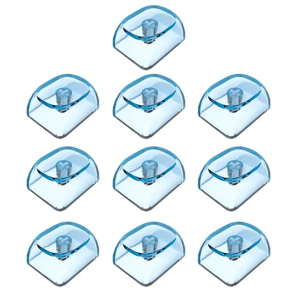 10Pcs Transparents Blanks Keycap Set 1.25U MOAs Profile Crystal Translucents Keycaps for Mechanical Keyboards