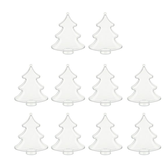 10Pcs Transparents Candy Jar for Party Decorations Clear Canister for Storing Sweets and Chocolates Tabletop Ornament