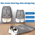 thumbnail image 1 of 10Pcs Travel Shoes Bag Storage Set Breathable Design Boots Shoes Drawstring Pouch Multifunctional Organizer, 1 of 8