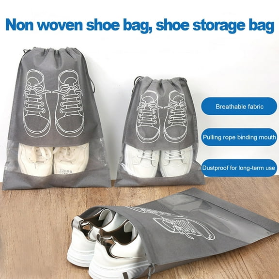10Pcs Travel Shoes Bag Storage Set Breathable Design Boots Shoes Drawstring Pouch Multifunctional Organizer
