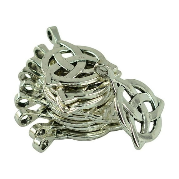 10Pcs Triquetra Knot Pendant Charms Gothic Wicca Pagan