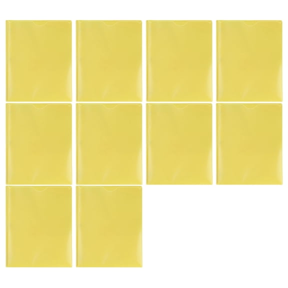 10Pcs Two Pockets Folders with 3 Prong, Colorful Folder with Business Card Holder, Holds Letter Size Paper File Document