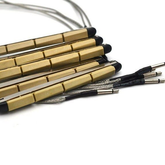 10Pcs Under Saddle Transducer Pickup Imported Piezo Electric Bar Folk Acoustic Sticks for 4 String Acoustic Bass Guitar Parts